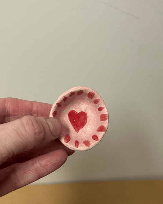 Ceramic Heart Dish (Mini Plate) 3