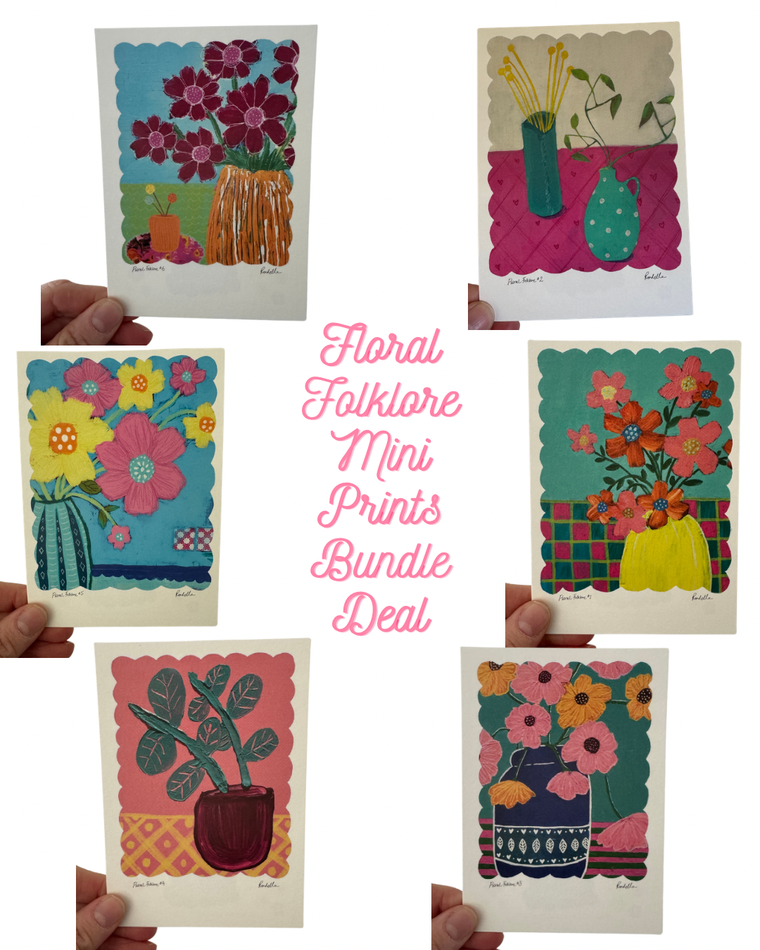 Floral Folklore Mini Print Bundle Deal - Save 40%!!!