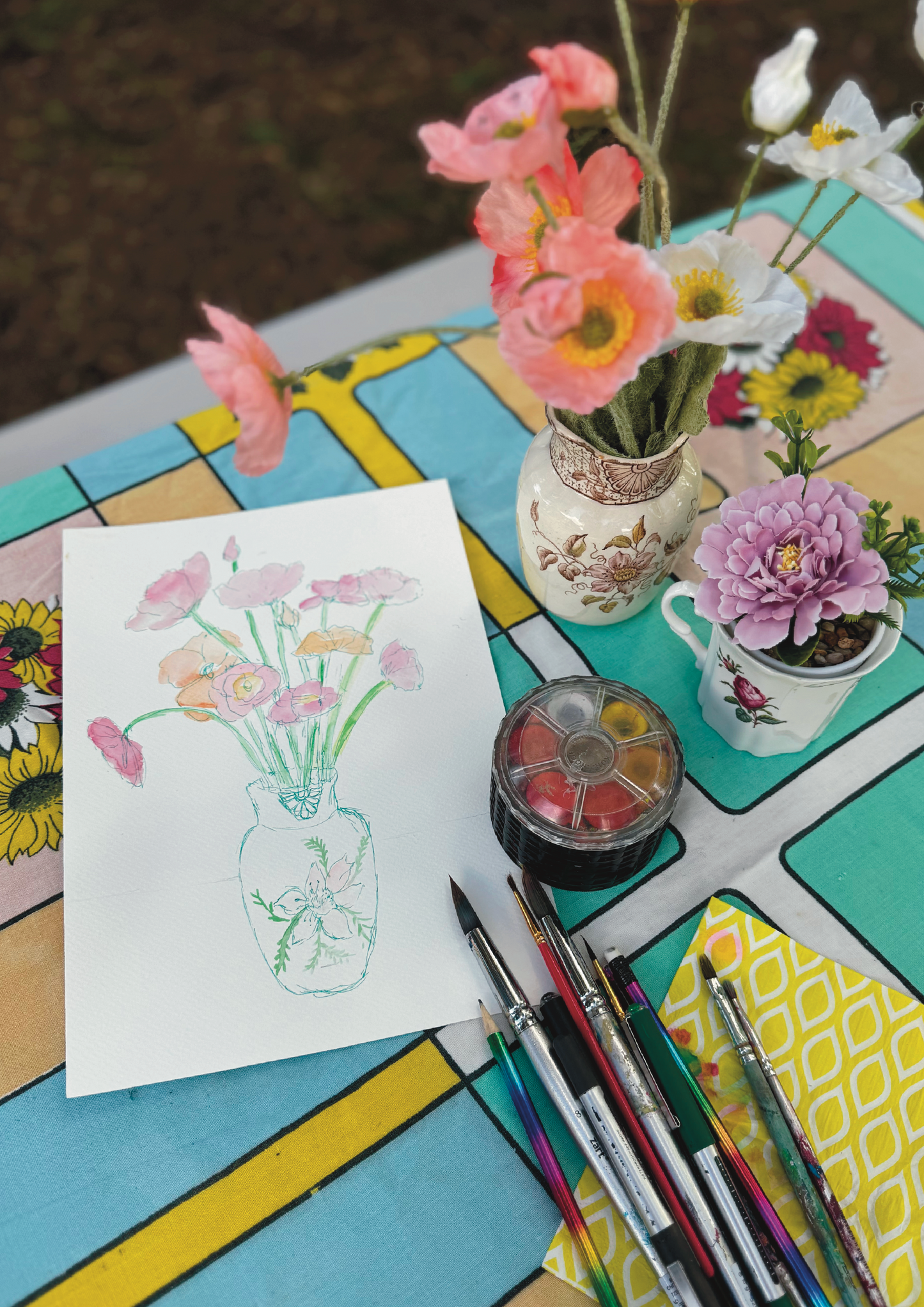 Watercolour Still Life Painting Workshop - Sat 20th September 10:30am-12noon at McClelland Gallery & Sculpture Park