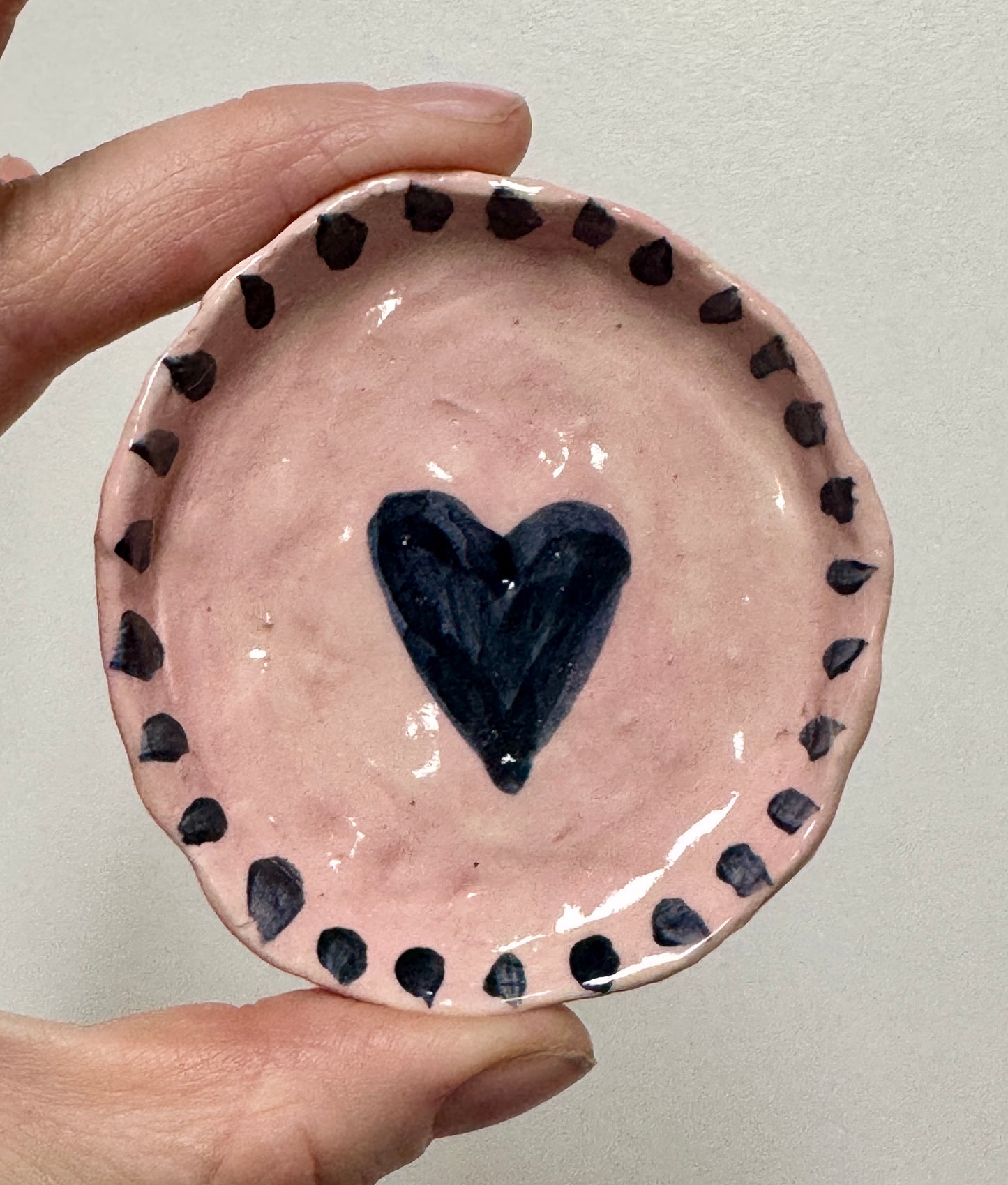 Ceramics - Round Heart Dish 2