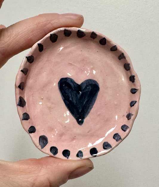 Ceramics - Round Heart Dish 2
