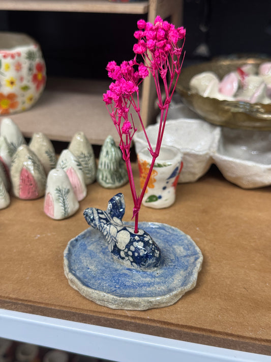 Ceramics - Whale Incense Holder