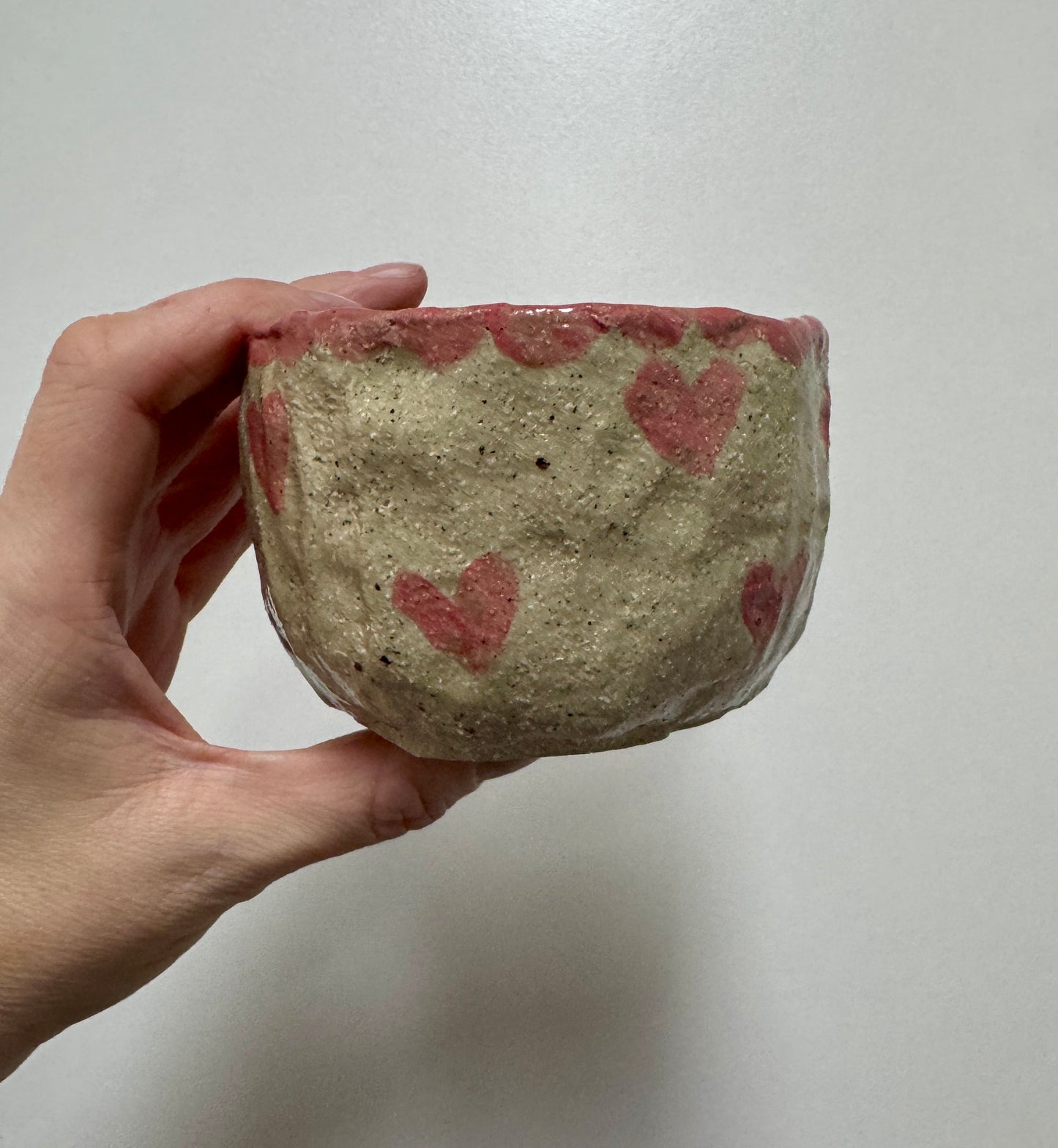 Ceramics - Hand Painted Heart Bowl