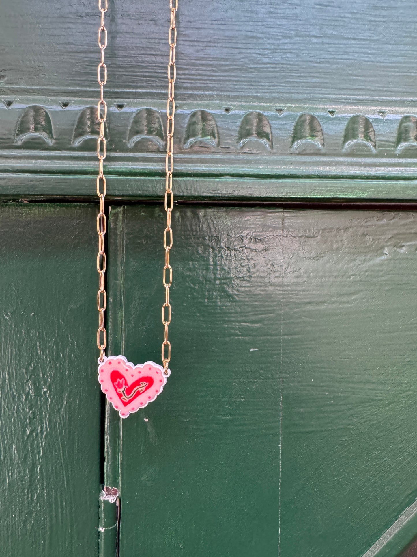 Petite Heart Charm Necklace