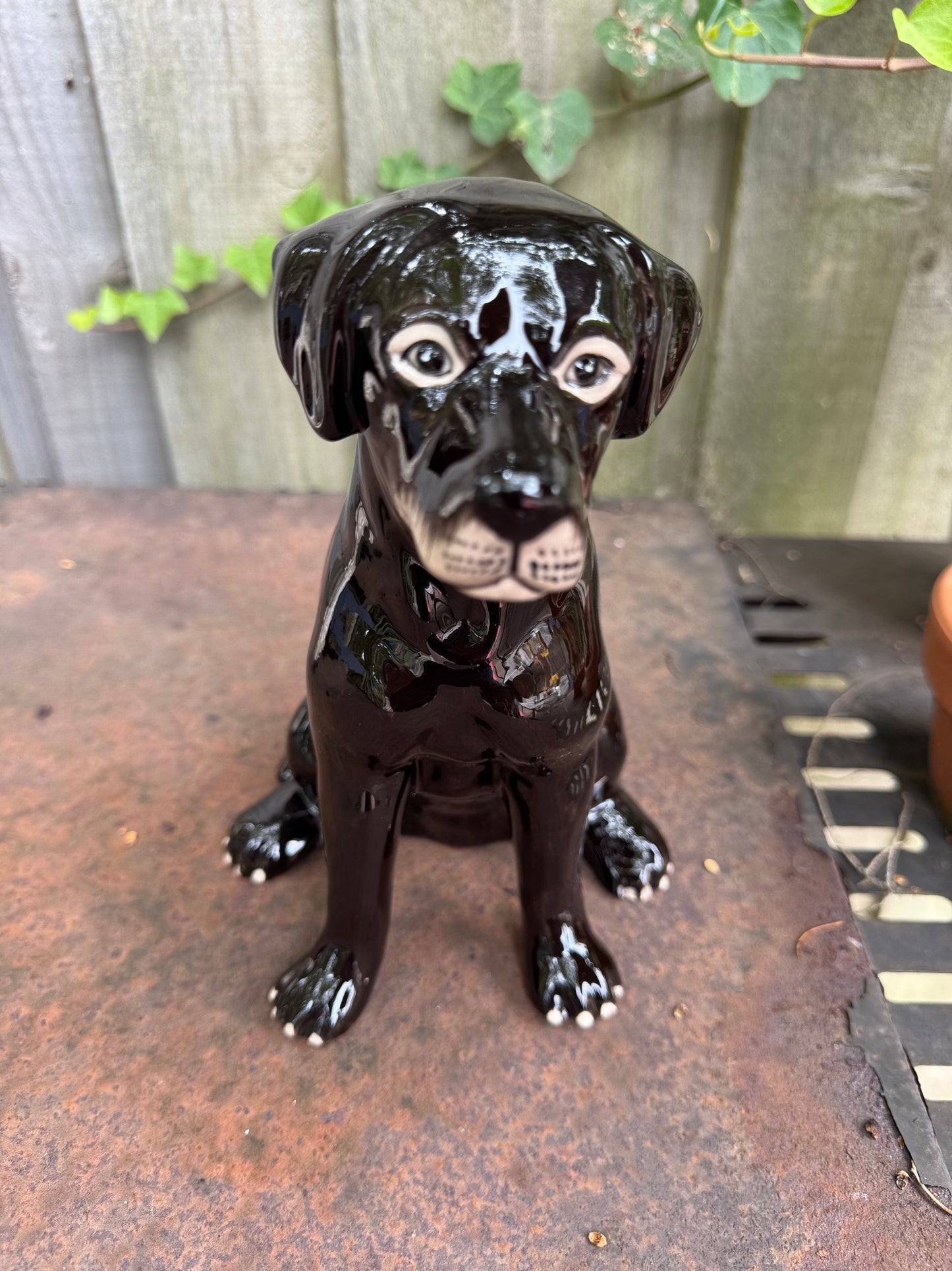 Labrador Ceramic Dog Money Box (Black)