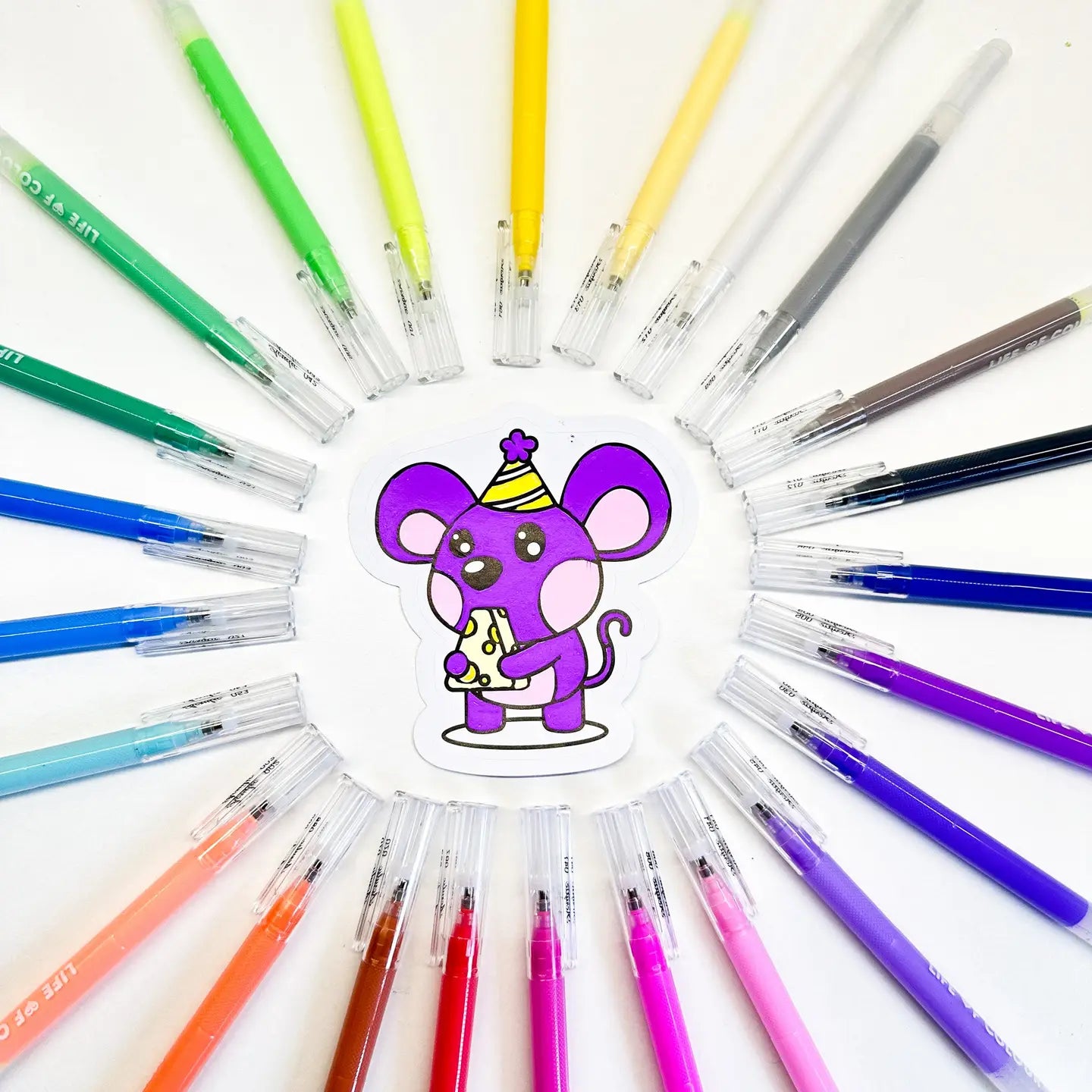 Acrylic Gel Pens - Set of 24 | Life of Colour