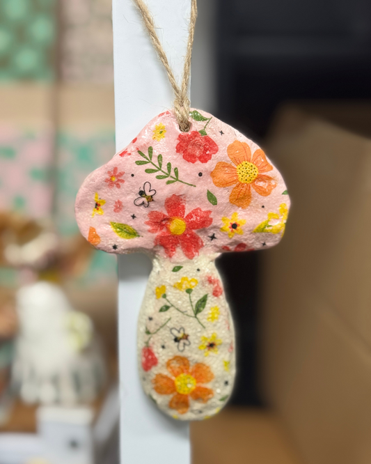 Ceramic Mushroom Wall Hanging