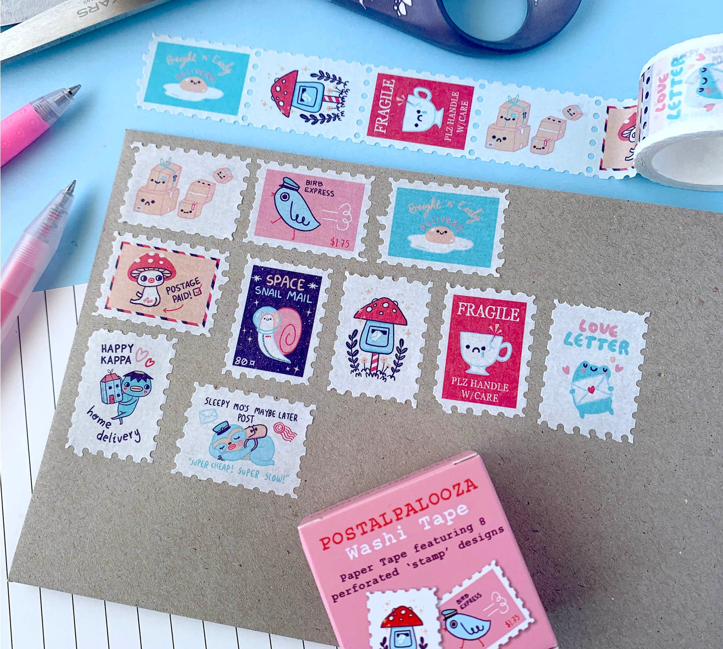 Hannakin Washi Tape - Postalpalooza - Stamp Washi Tape