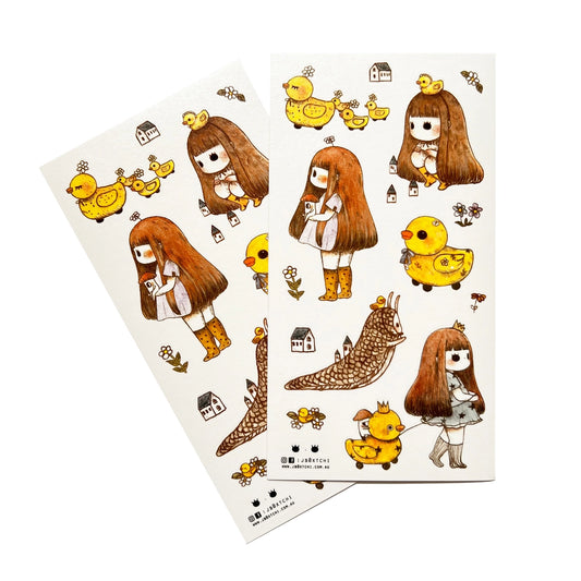 Sticker Sheet - Rubber Duckies by jb0xtchi