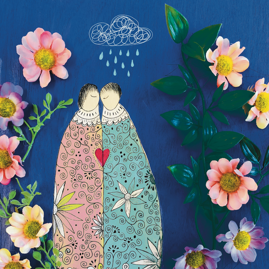 Greeting Card - Square Art Card Series - The Lovers