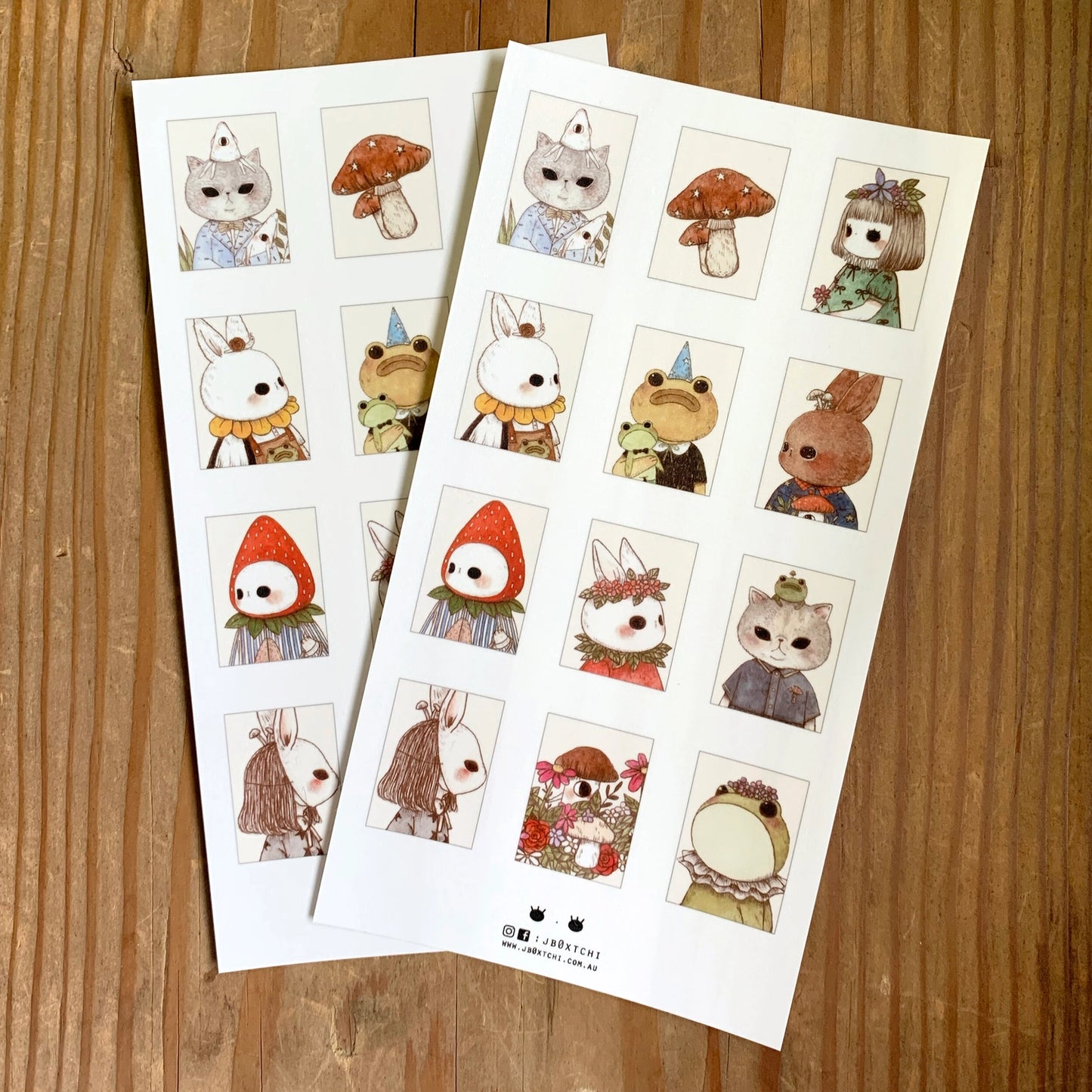 Sticker Sheet - Stamp Friends by jb0xtchi