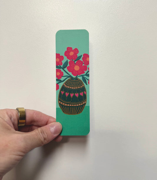 Vase of Flowers Bookmark