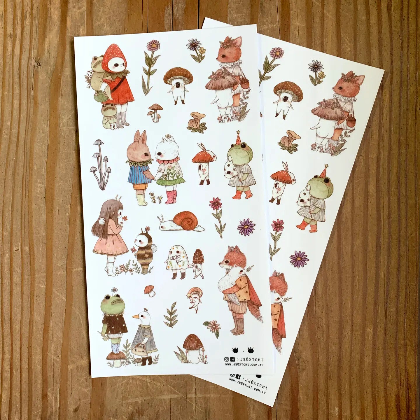 Sticker Sheet - Woodland 2 by jb0xtchi