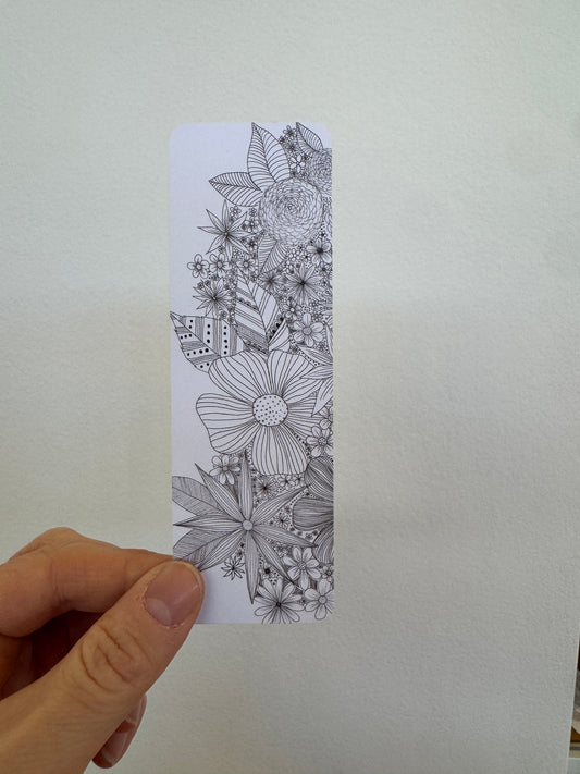 Bookmark - Fine Lines Forals 3