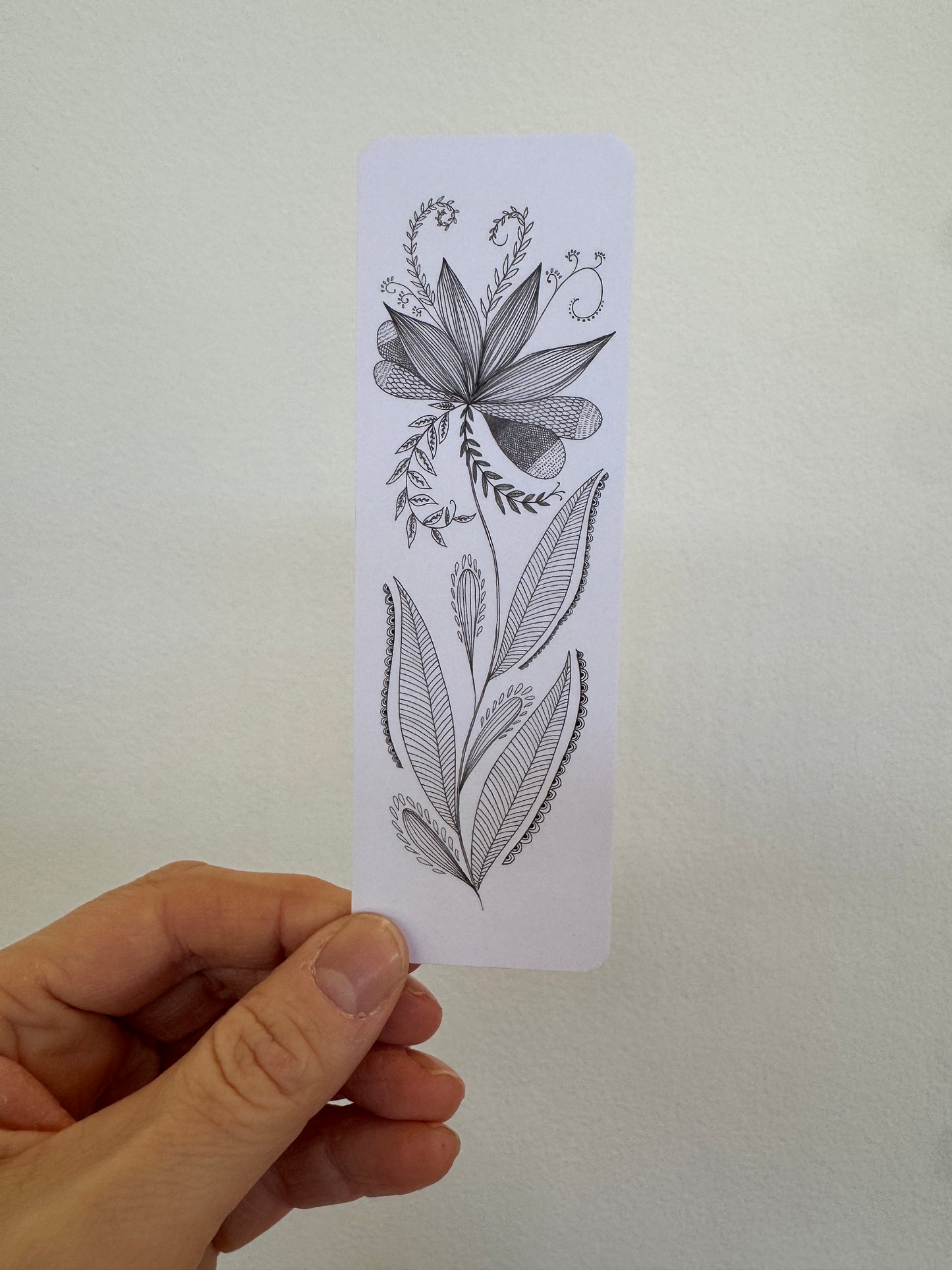 Bookmark - Fine Lines Flower Power