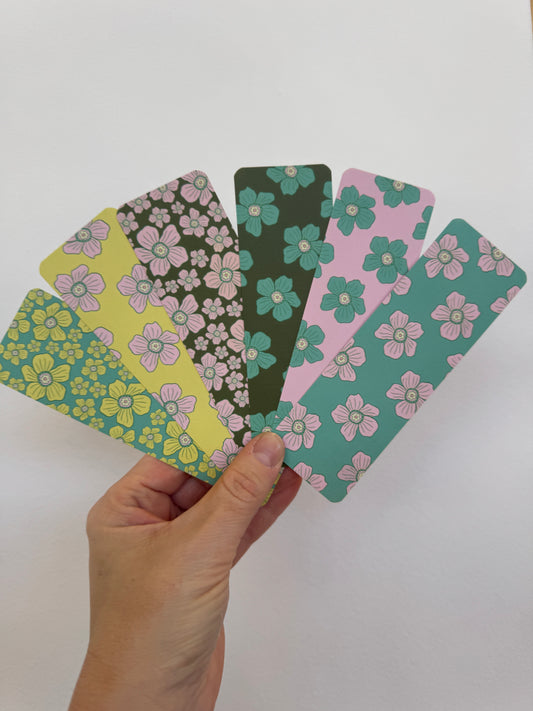 Bookmark - Vintage Flowers Bookmarks - Set of 6 - Save 15%