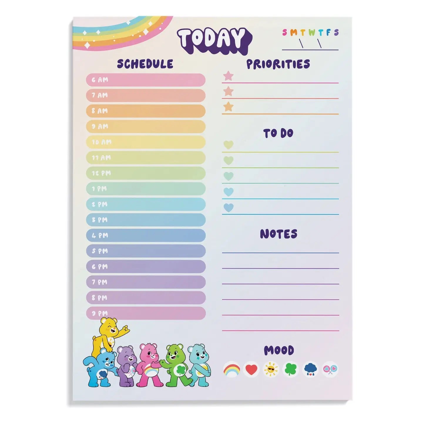 Care Bears Daily Planner Notepad