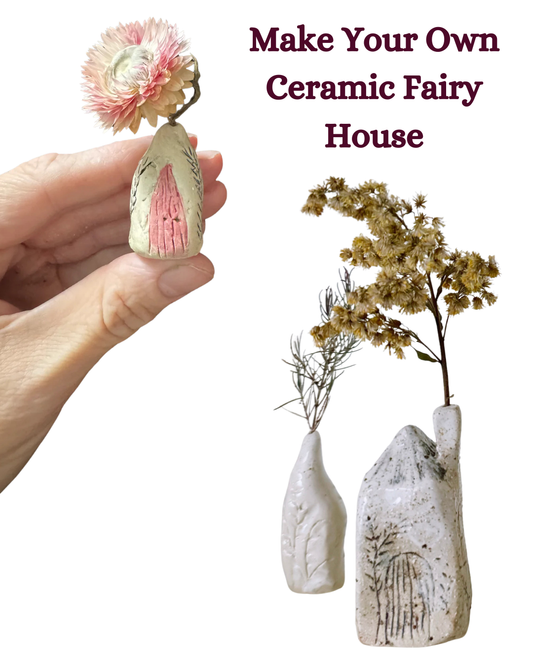 School Holiday Workshop - Ceramic Fairy Houses Thursday 2nd October - 10am-11:30am Ages 5+