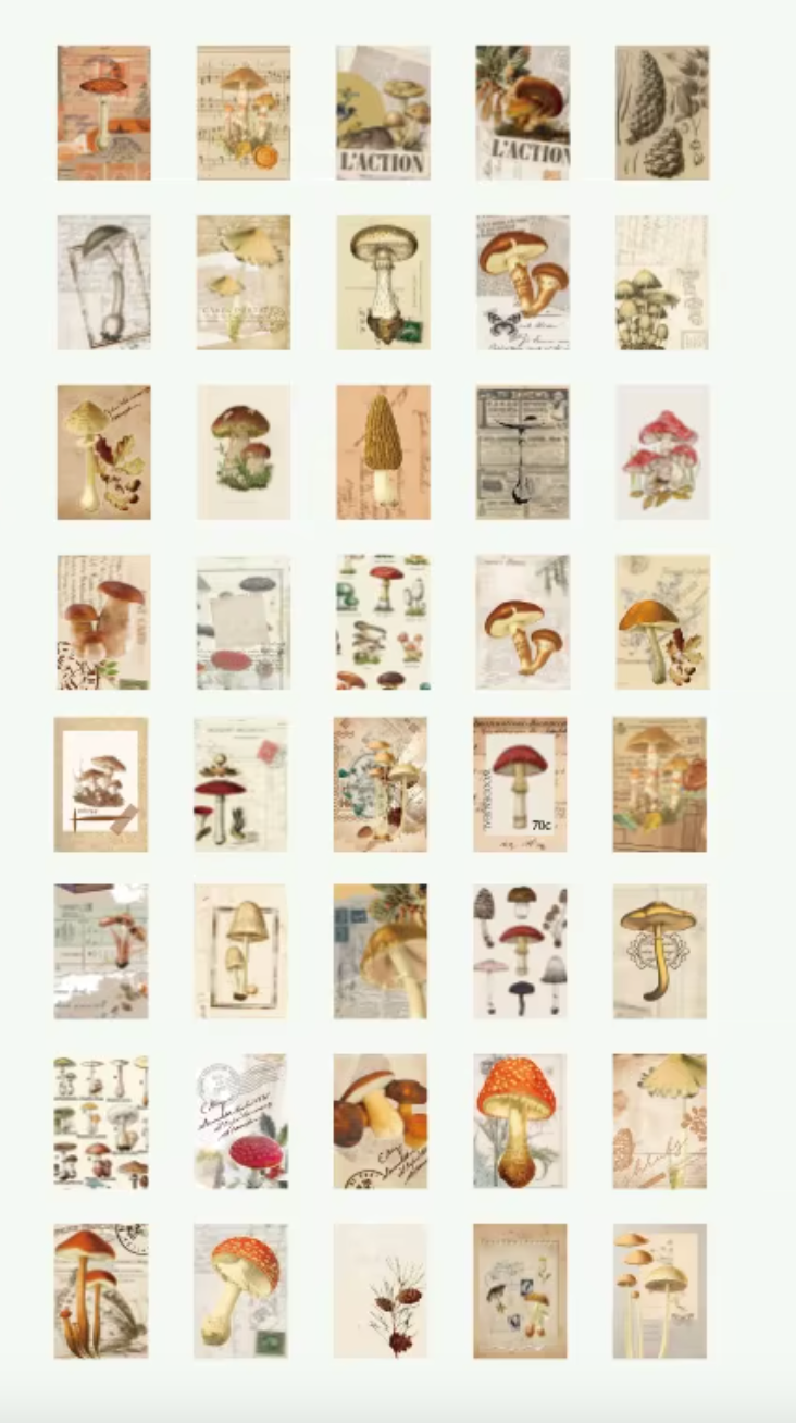 Mini Collage Book – Vintage Style Art Paper
