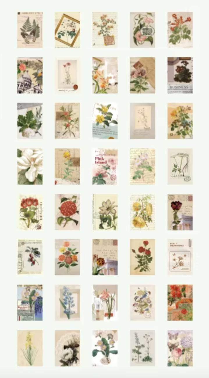 Mini Collage Book – Vintage Style Art Paper
