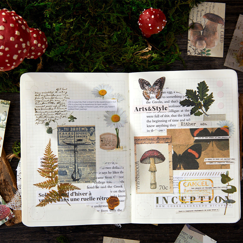 Mini Collage Book – Vintage Style Art Paper