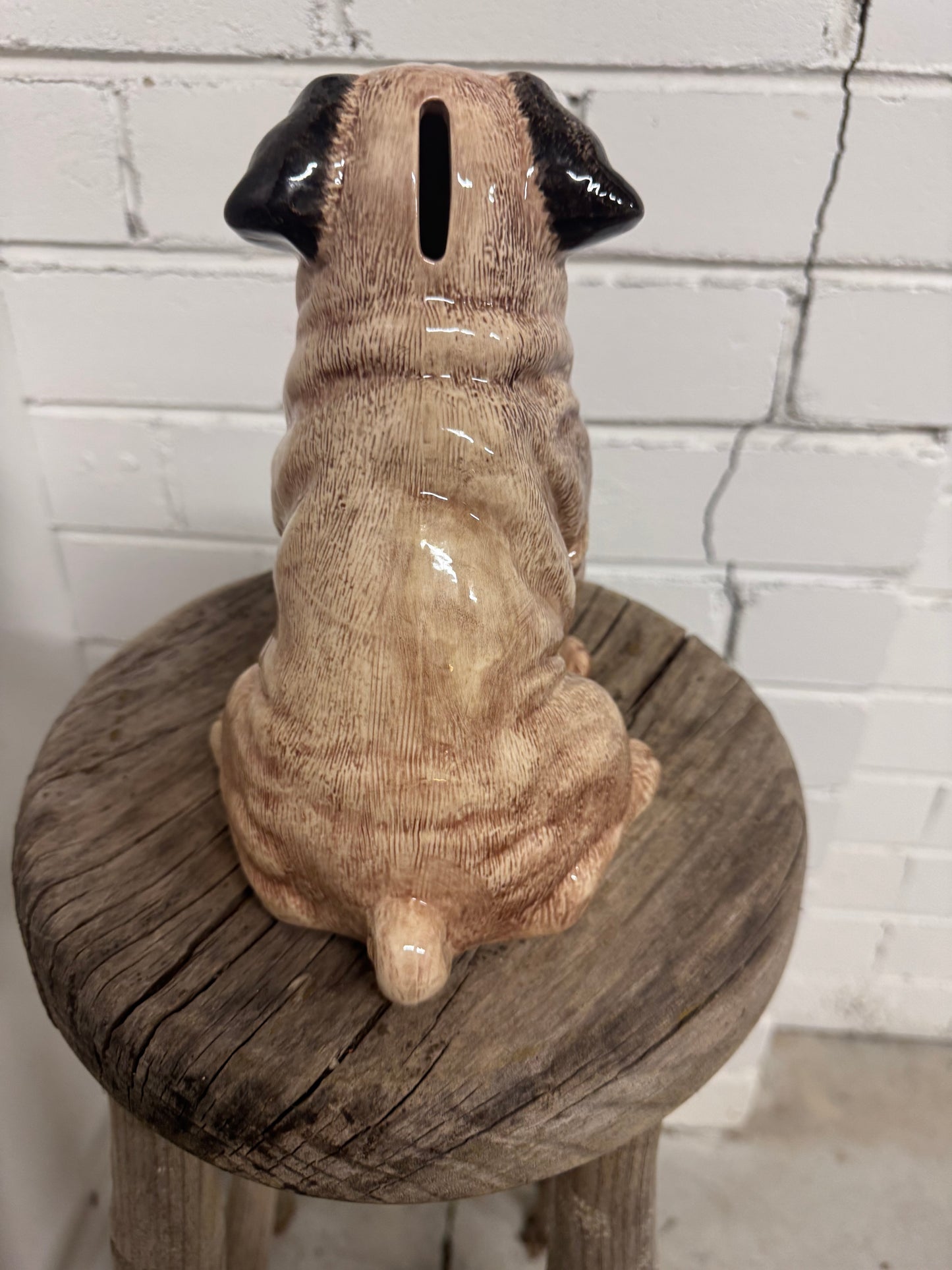 Pug Ceramic Dog Money Box