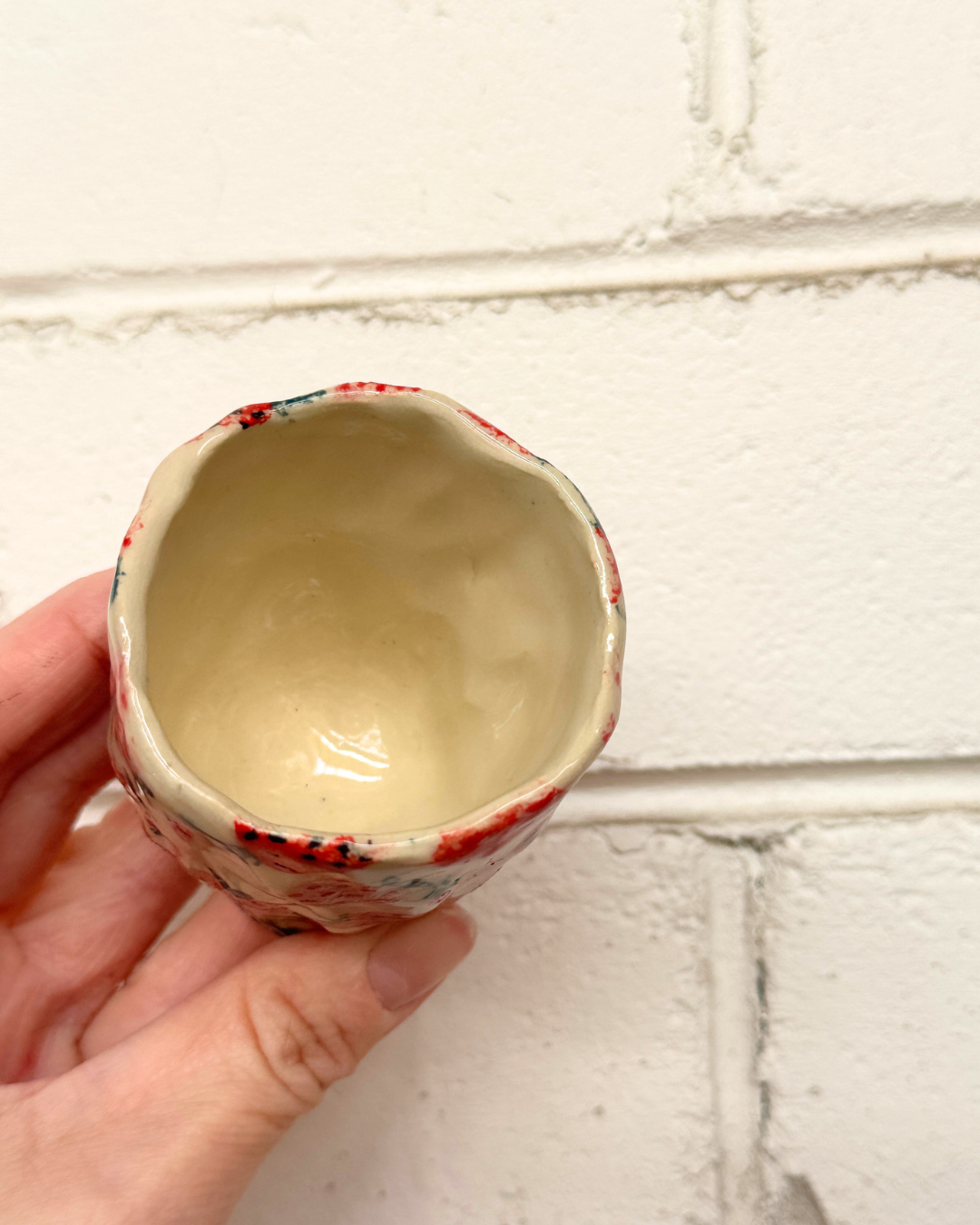 Small Strawberry Ceramic Vase / Espresso Mug – One of a Kind