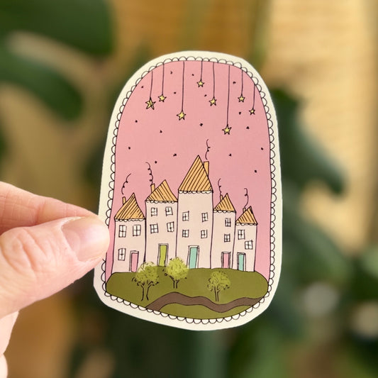 Tiny Town Vinyl Sticker