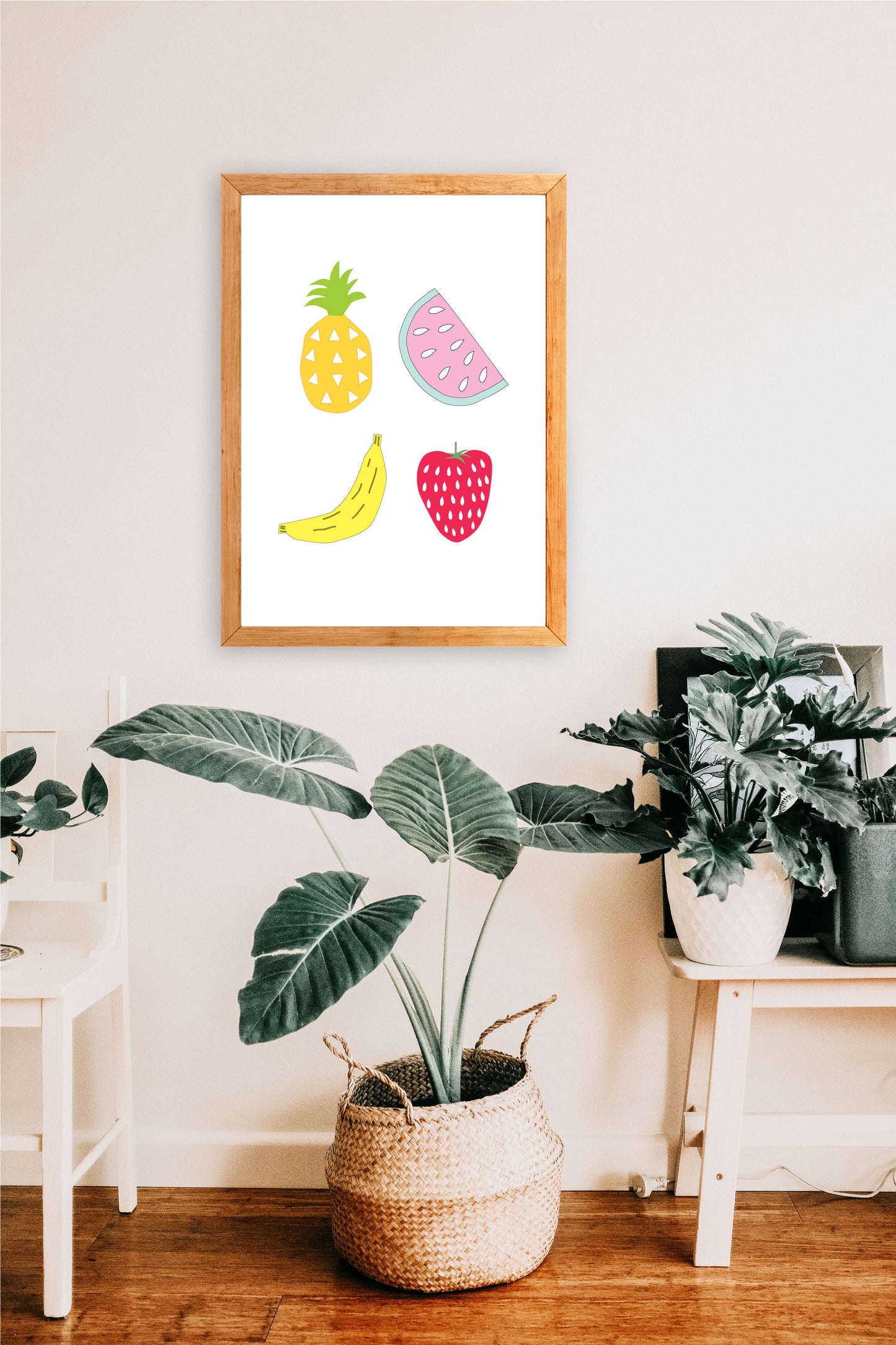 Printable Wall Art / A1 Size / Fruity Fun Illustration
